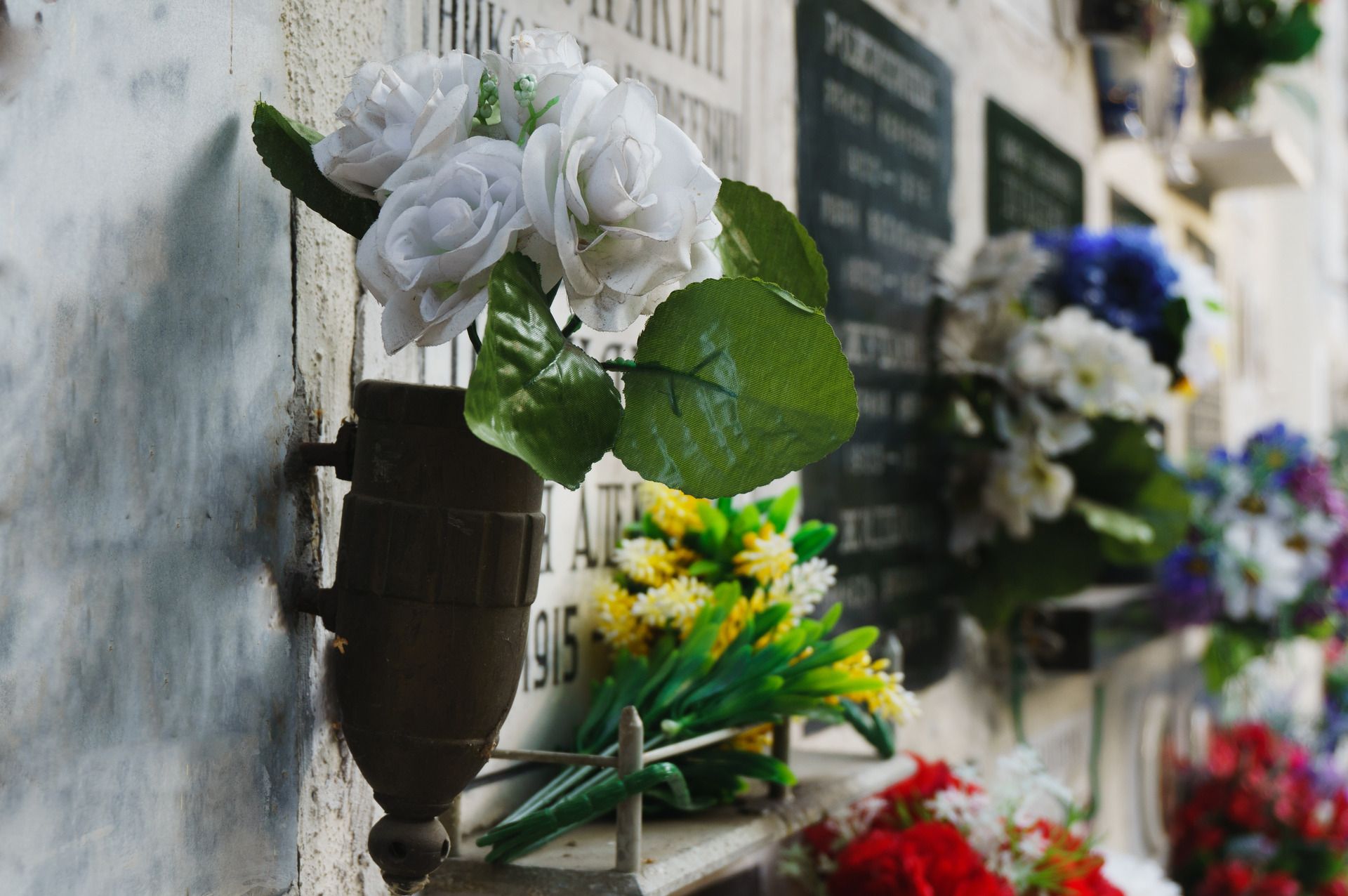 Placing the Urn in a Columbarium