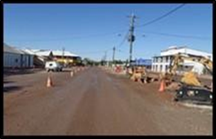 Road Upgrade Works With Traffic Cones And Machinery — Lamont Civil Services Pty Ltd In Townview, QLD