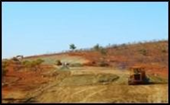 Bulldozers Clearing a Dirt Hill — Lamont Civil Services Pty Ltd In Townview, QLD