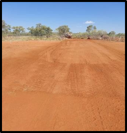 Red dirt roadworks at Eva Minesite, Cloncurry — Lamont Civil Services Pty Ltd In Townview, QLD