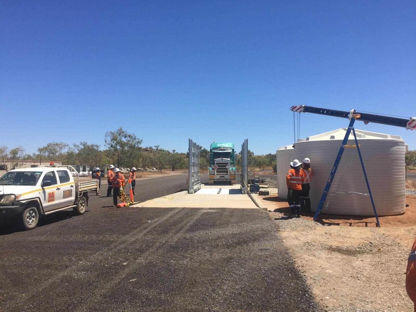 Civil Works For Vehicle Wash Bay And Road Realignment — Lamont Civil Services Pty Ltd In Townview, QLD