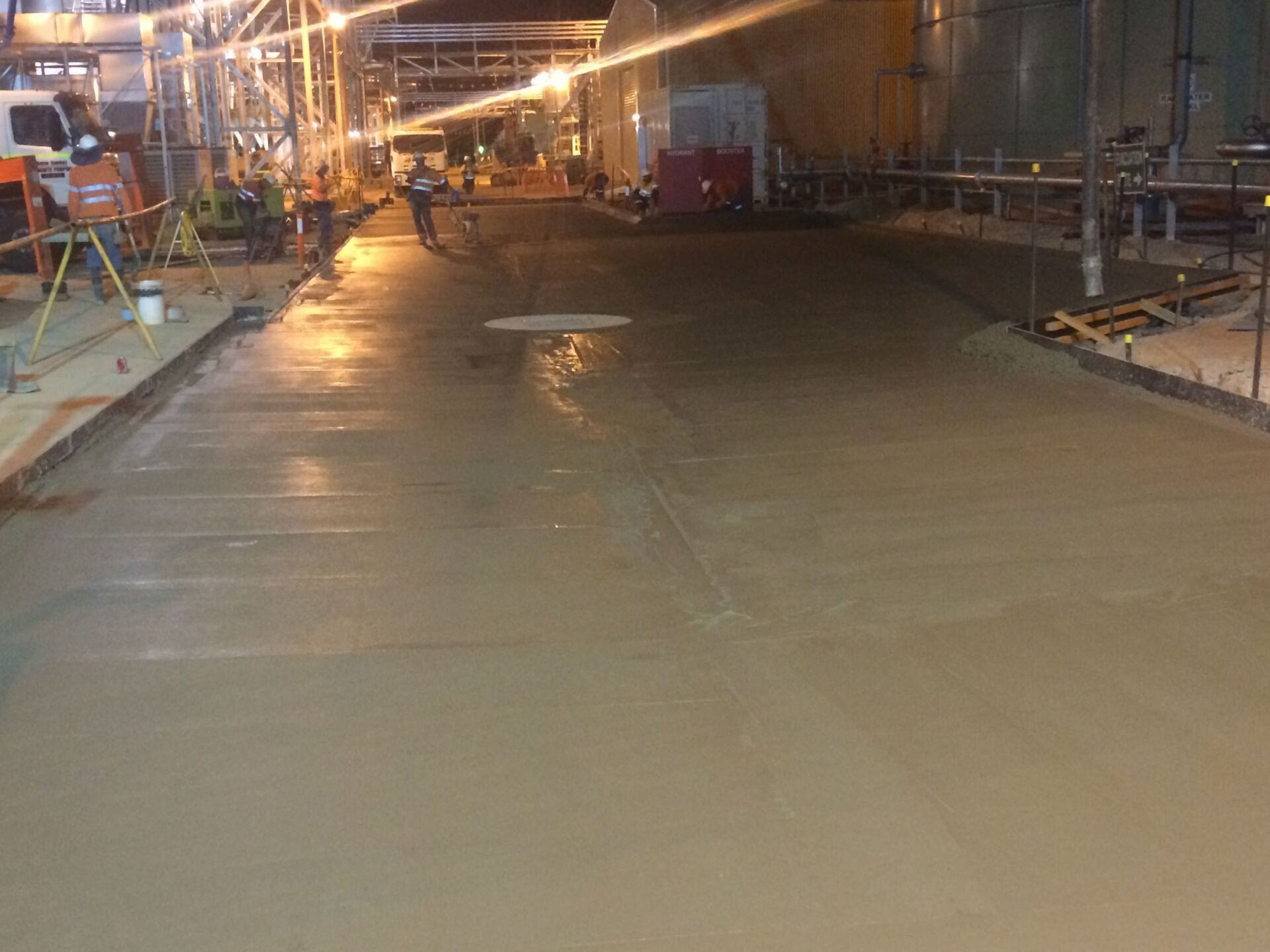 Freshly Poured Concrete Floor In Industrial Setting — Lamont Civil Services Pty Ltd In Townview, QLD