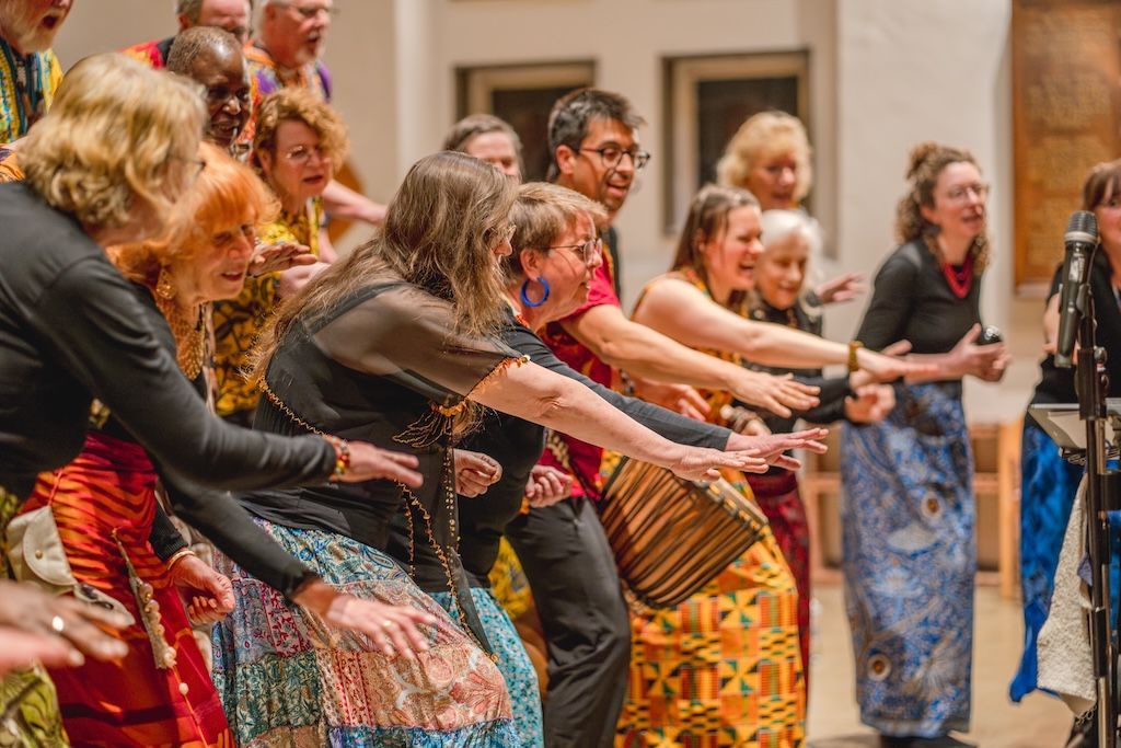 Der Afrika-Gospelchor Njabulo singt sein Adventskonzert in der Christuskirche in Osnabrück.