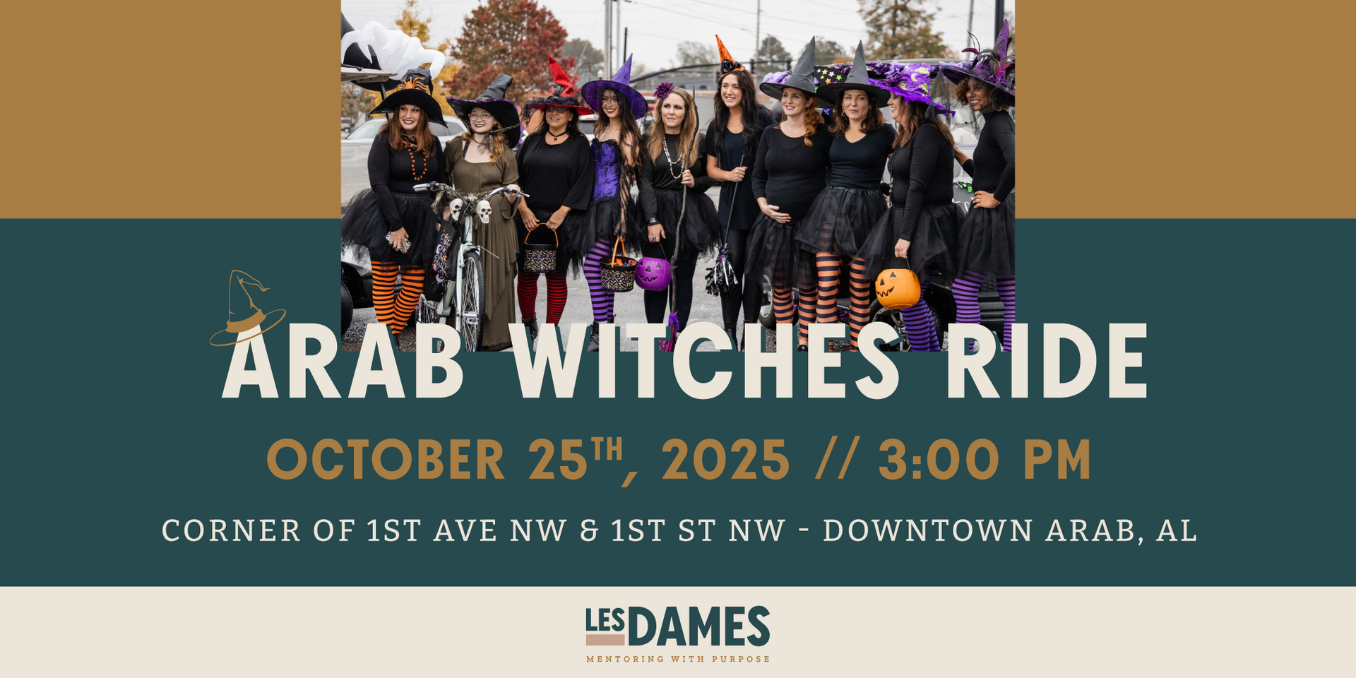 Les Dames Arab Witches Ride Event Banner
