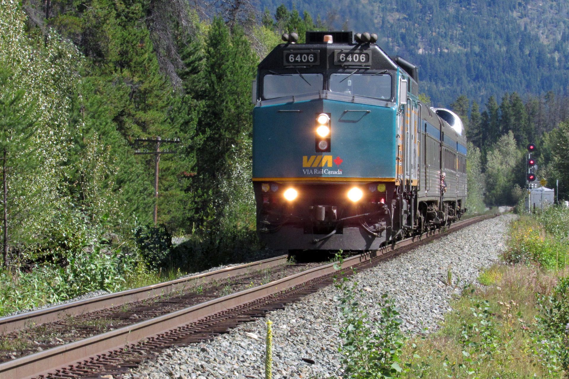 Spacious modern living room with dining area, beige and gray tones, large windows, and a colorful rug.