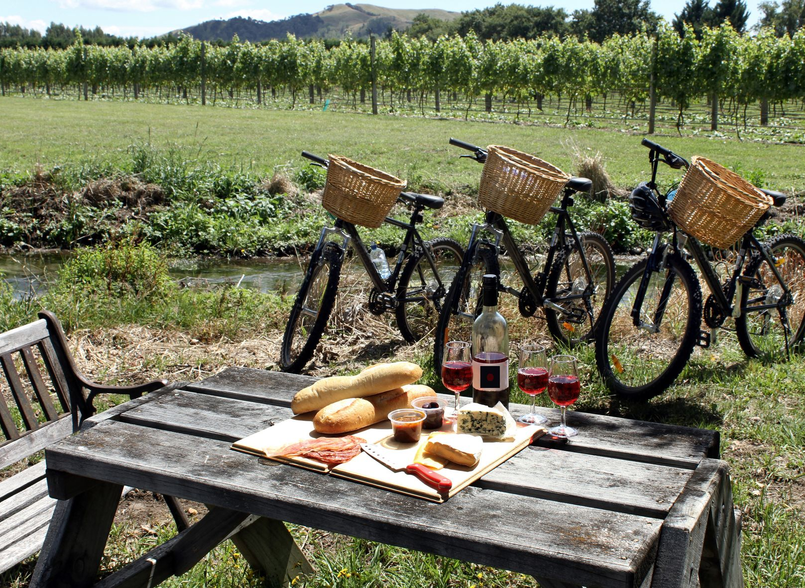 Spacious modern living room with dining area, beige and gray tones, large windows, and a colorful rug.