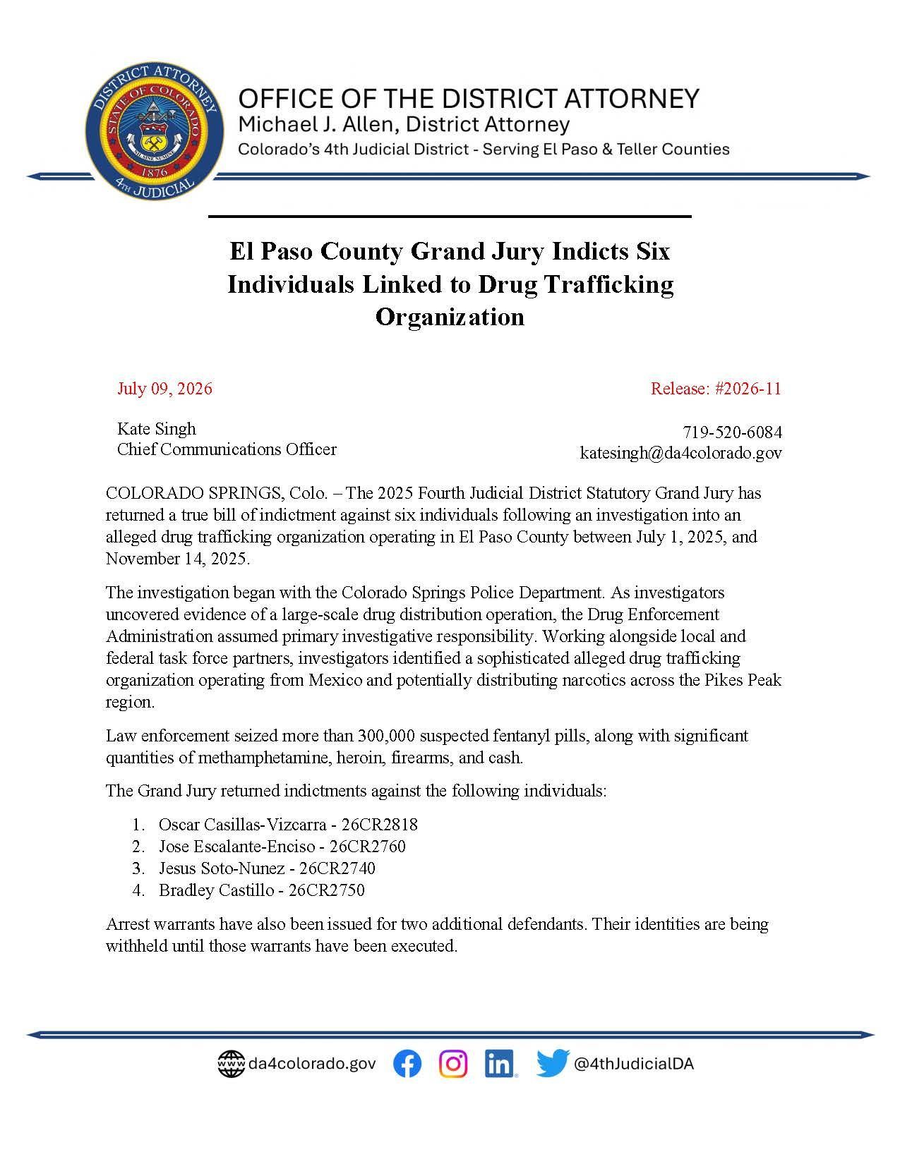 Latest Media Release