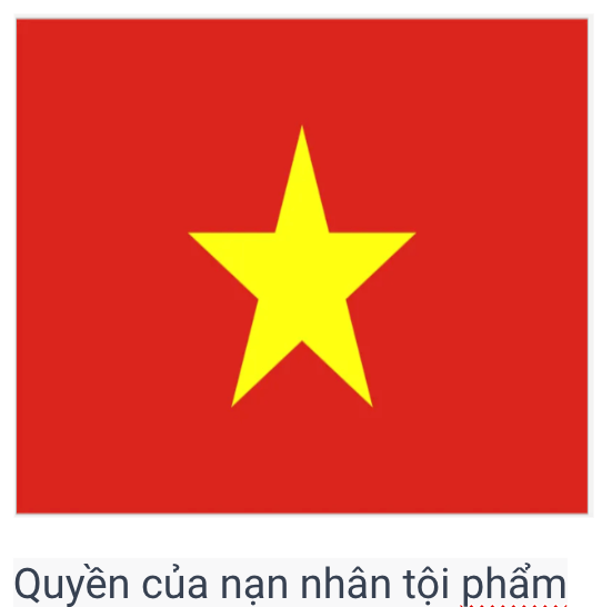 Vietnamese victims rights