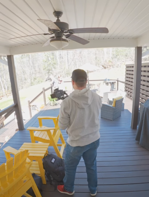 Drone over South Carolina landscape