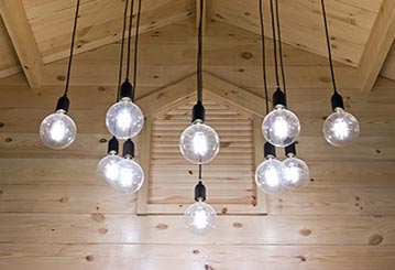 Electric light bulb under the ceiling - Electrical Repairs in Cook, MN