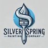 A logo for a painting company called silver spring Painting Company