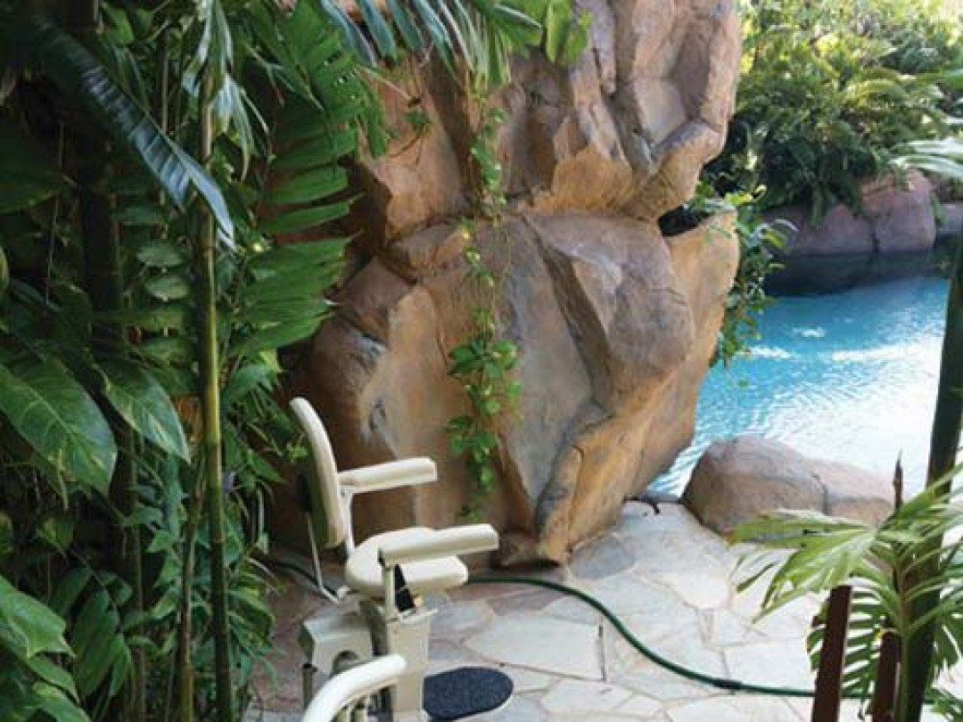 Newly Installed Harmar Outdoor Stair Lift