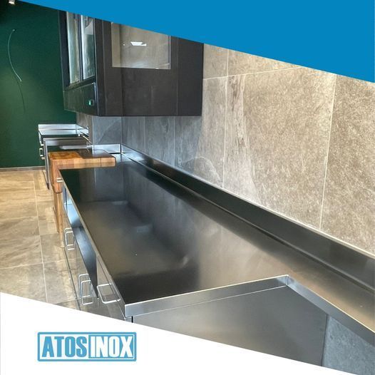 piano da lavoro in acciaio