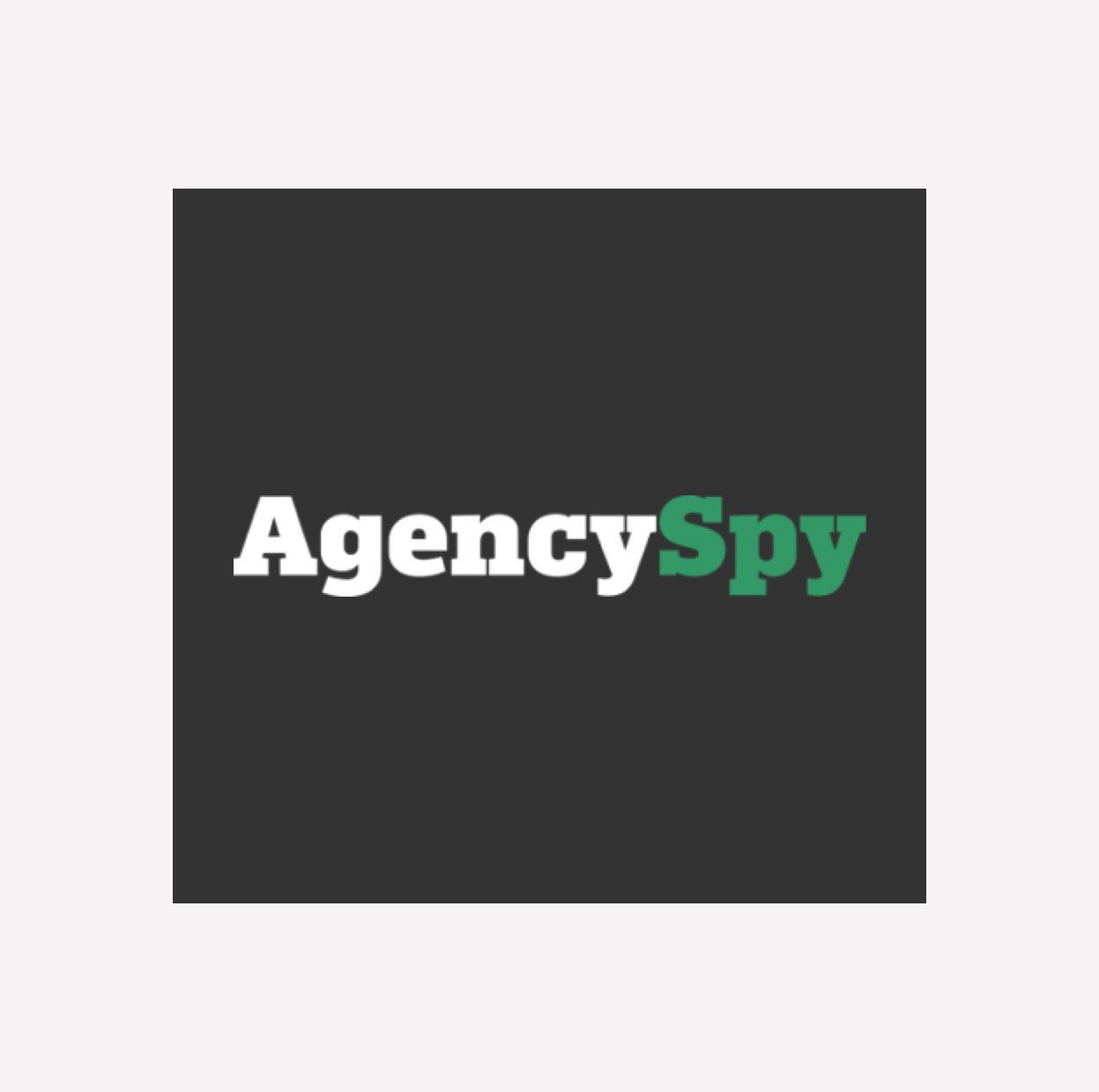 AgencySpy logo on a dark gray background