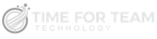Time For Team Technology Logo in white.