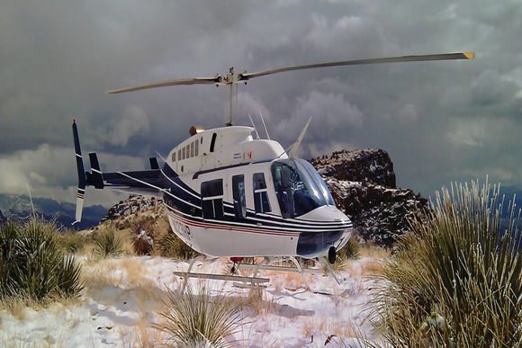 Helicopter With Grass - Tucson, AZ - Southwest Heliservices, LLC