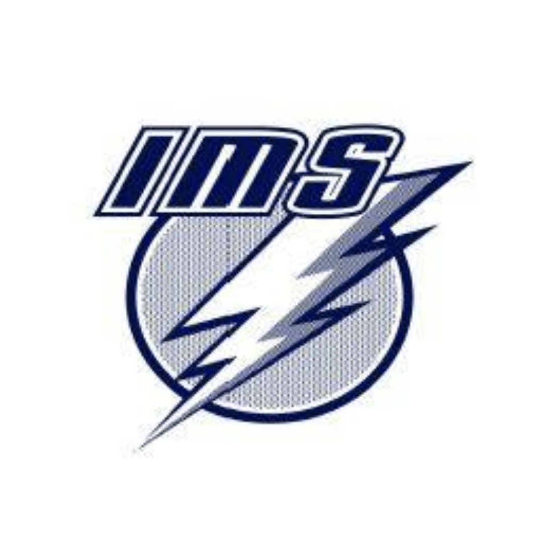 A lightning bolt in a circle with the word ims on it.