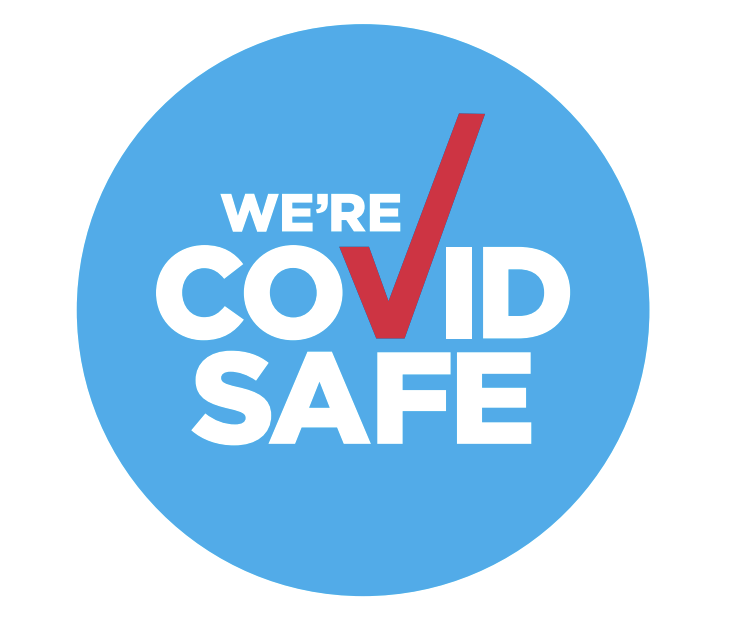 We're Covid Safe Logo — Quilting in Bateau Bay, NSW