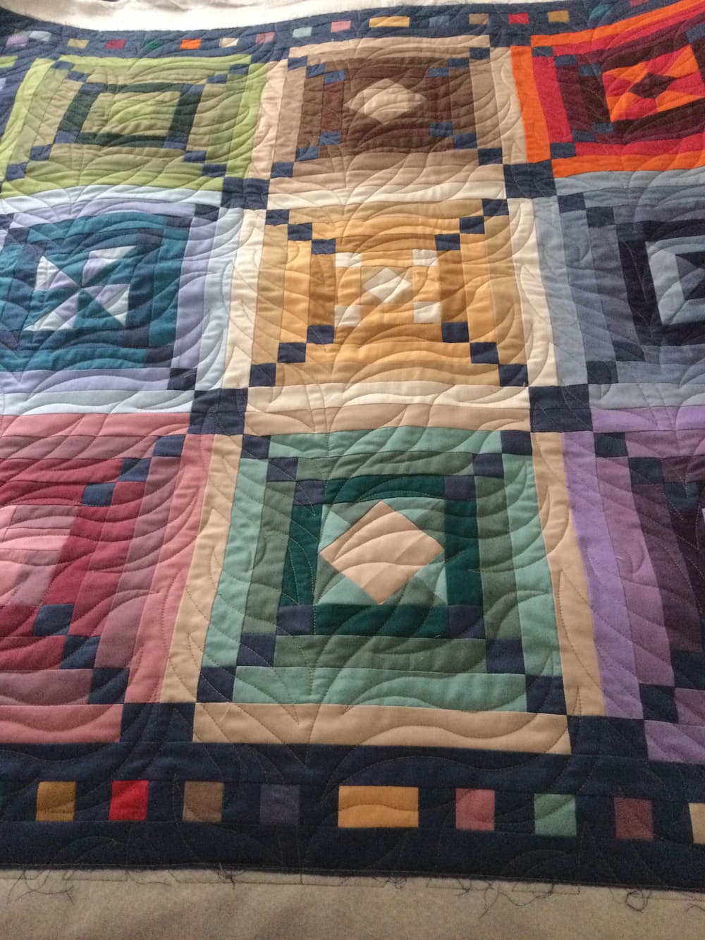 Rainbow Colored Quilt — Quilting in Bateau Bay, NSW