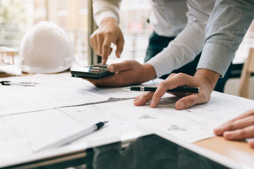 New build white house with converted garage