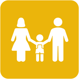 Icona icona camere per famiglie