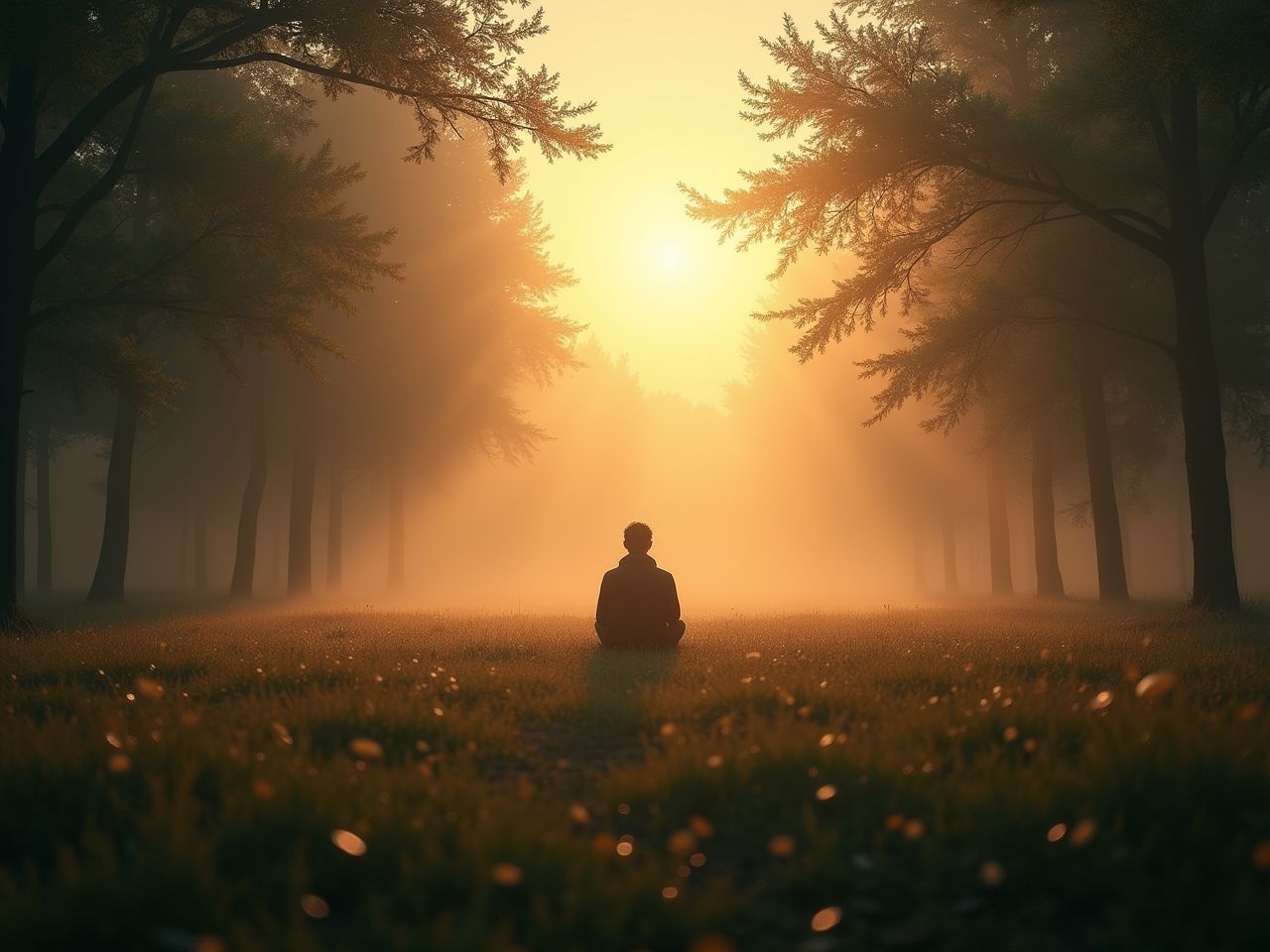 Das Lich in freier Natur. Gehe in Dich und meditiere im Licht der Natur.