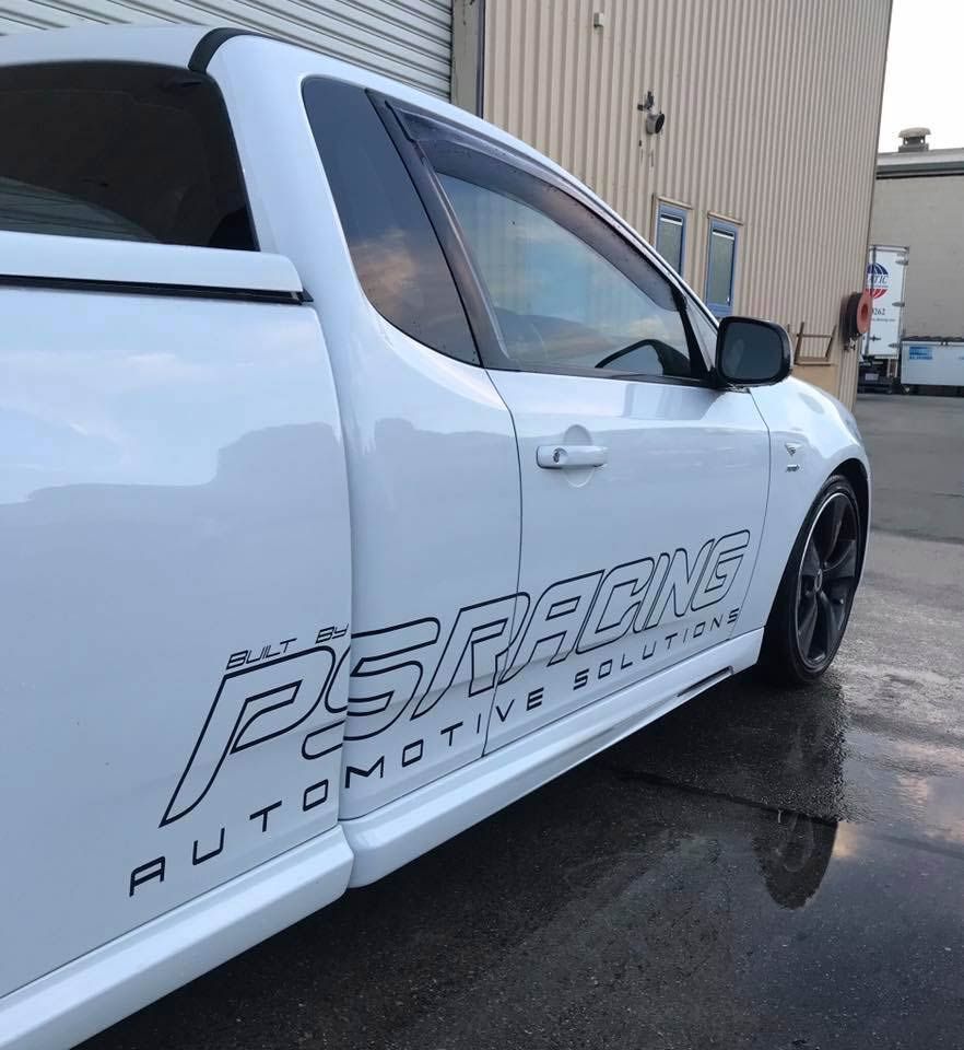 White PSRACING Ute— Trusted Car Mechanic in Canberra