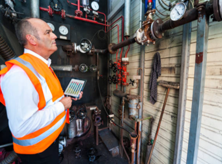 Worker Examining a Machine — Melbourne, VIC — Renseal