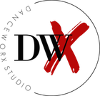 Red X symbol made of rough brush strokes on a white background