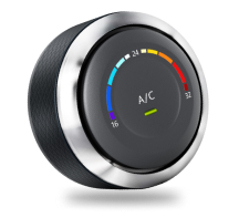 A close up of a car engine on a white background.