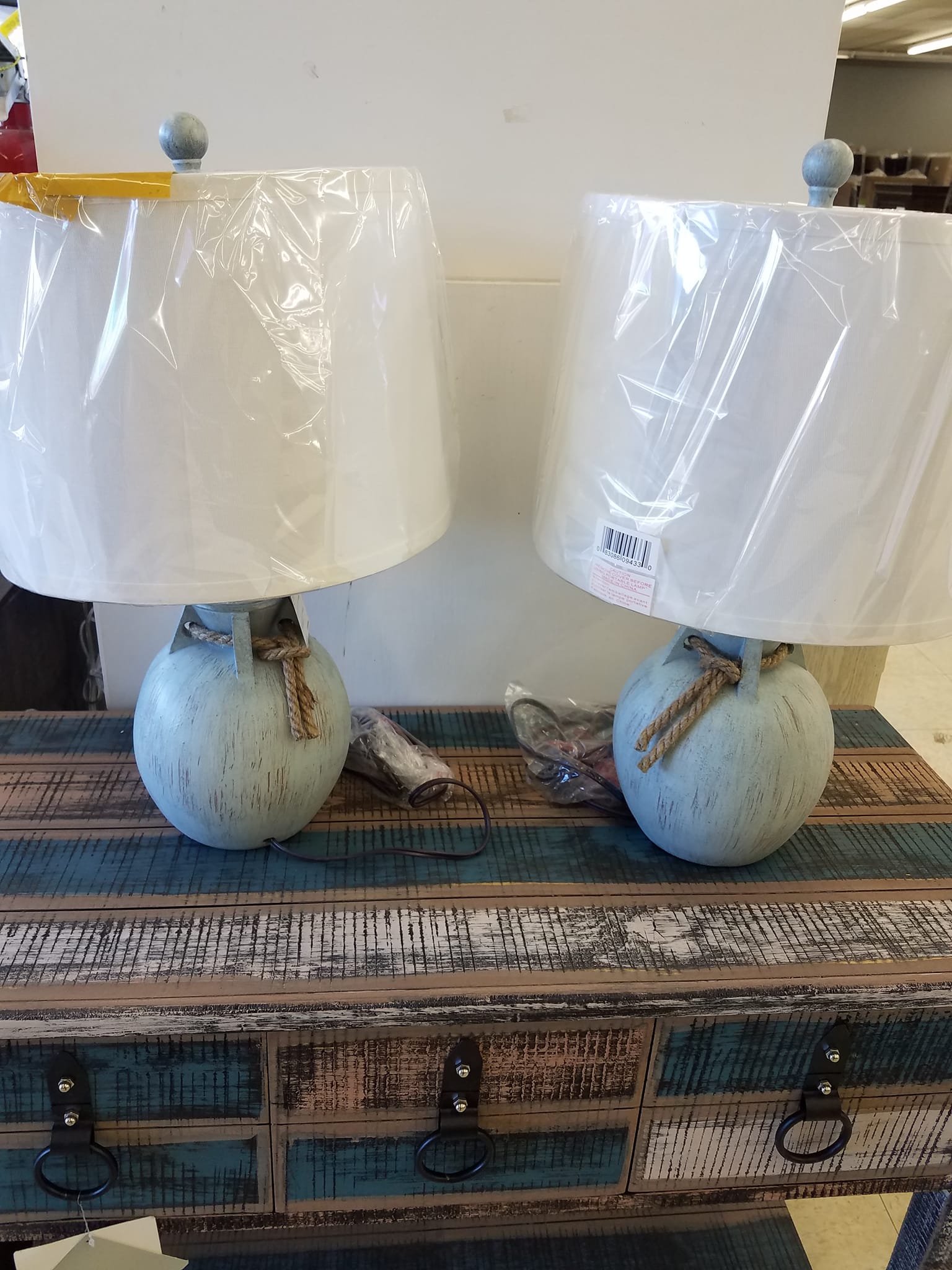 Two oval bedside lamps | Eden, NC | Eden Mattress and Furniture