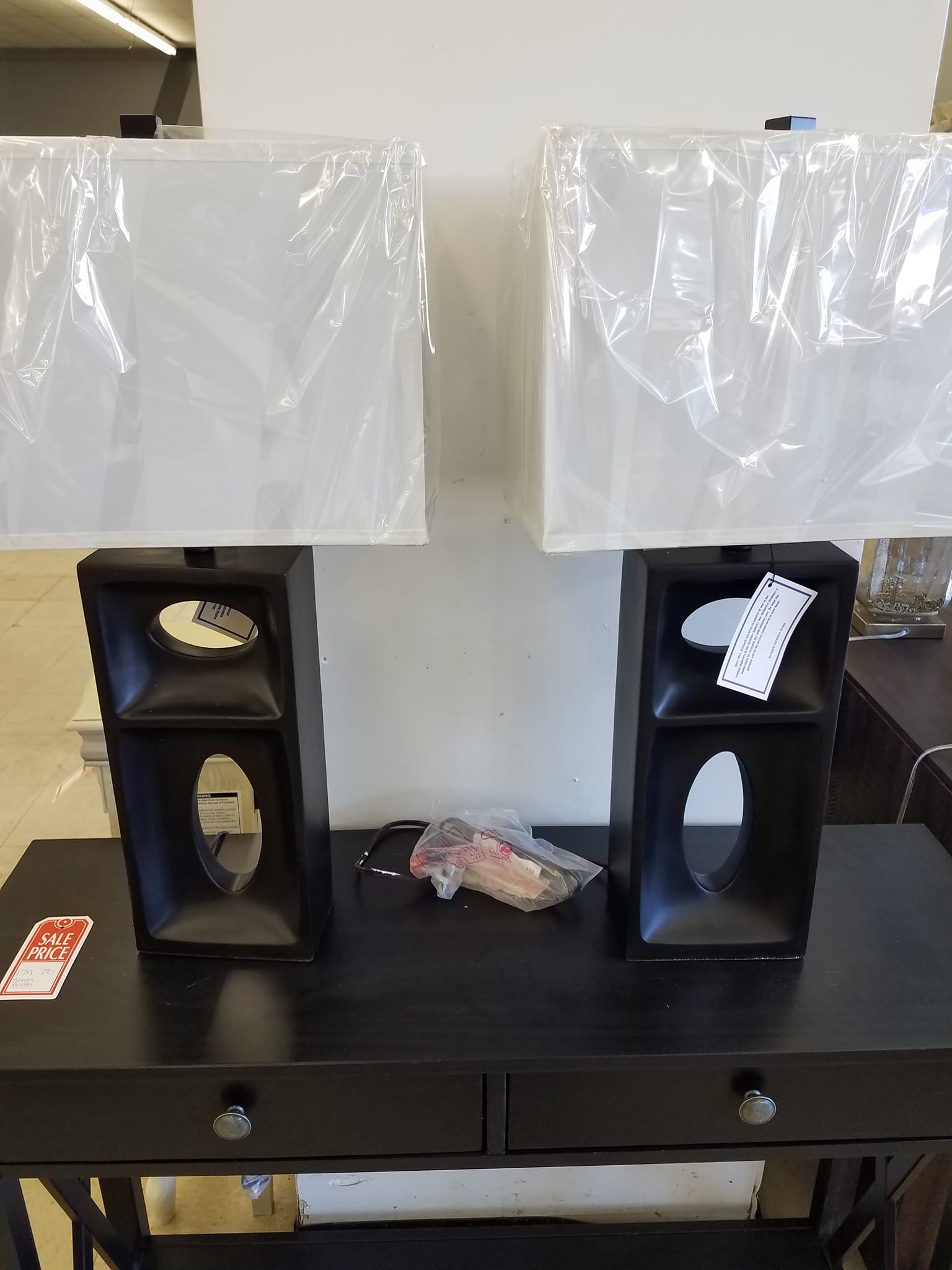 Two minimalist bedside lamps | Eden, NC | Eden Mattress and Furniture