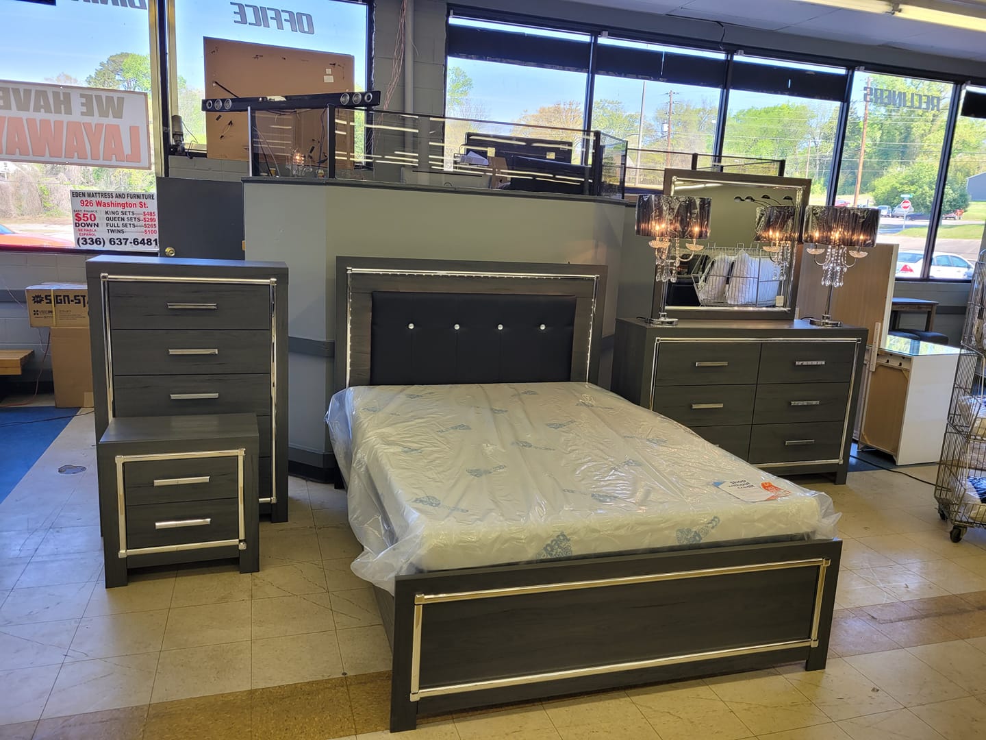 Queen size bed with drawer | Eden, NC | Eden Mattress and Furniture