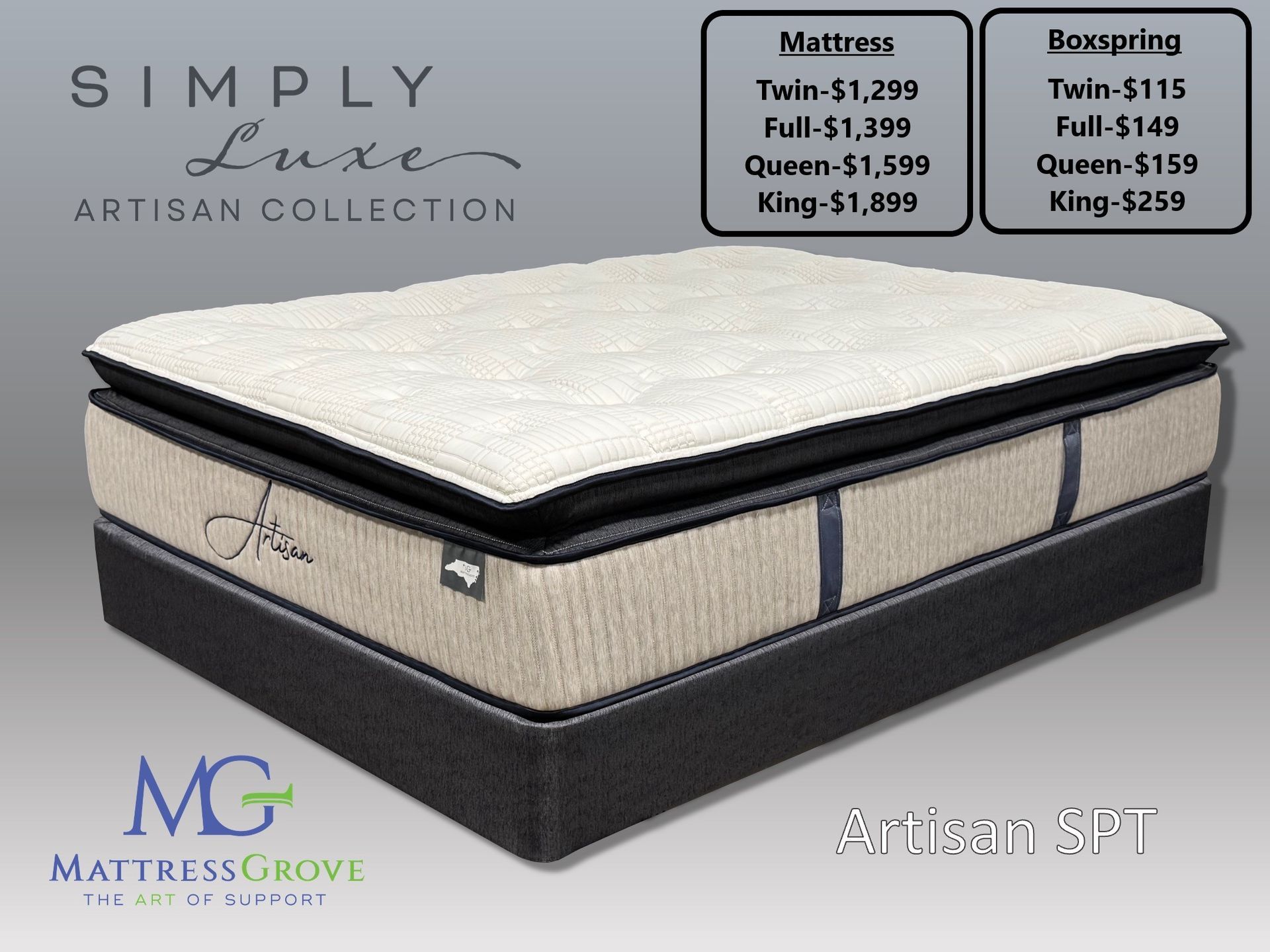 Mattress Grove Artisan Super Pillow Top | Eden, NC | Eden Mattress and Furniture