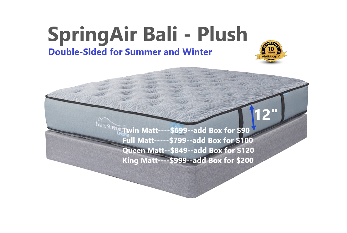Sprin Air Bali Plush Mattress | Eden Mattress
