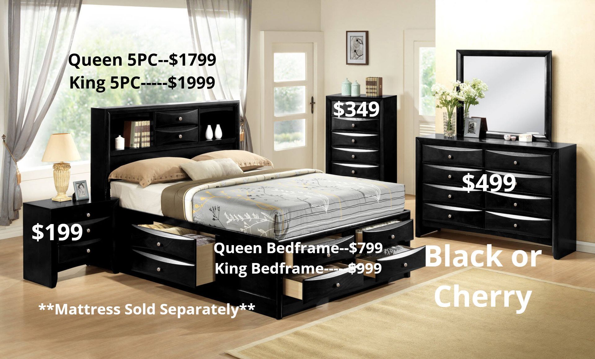 Emily Bedroom Collection| Storage Bed Crown Mark | Eden, NC | Eden Mattress and Furniture