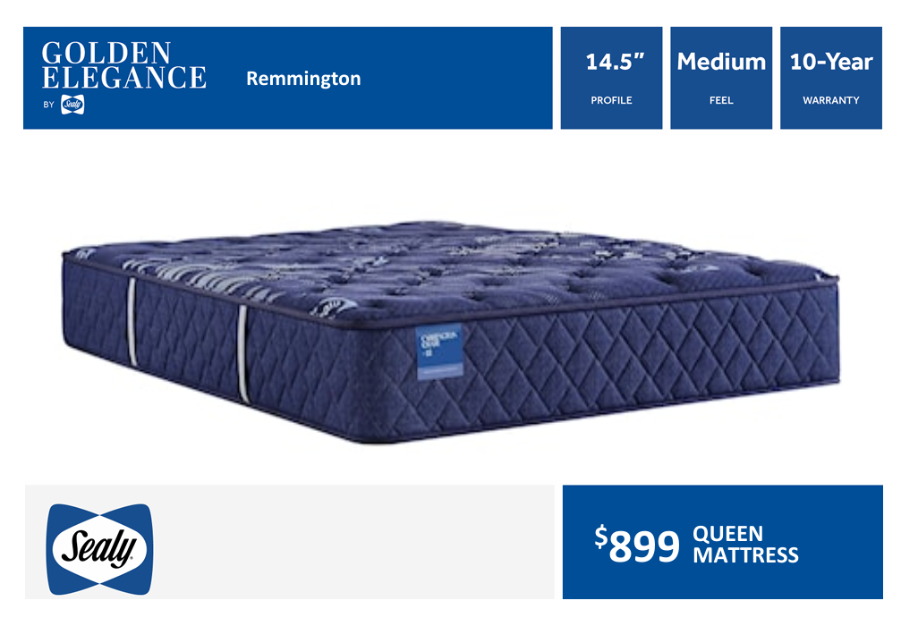 Sealy Posturepedic Medium - Remmington | Eden, NC | Eden Mattress and Furniture