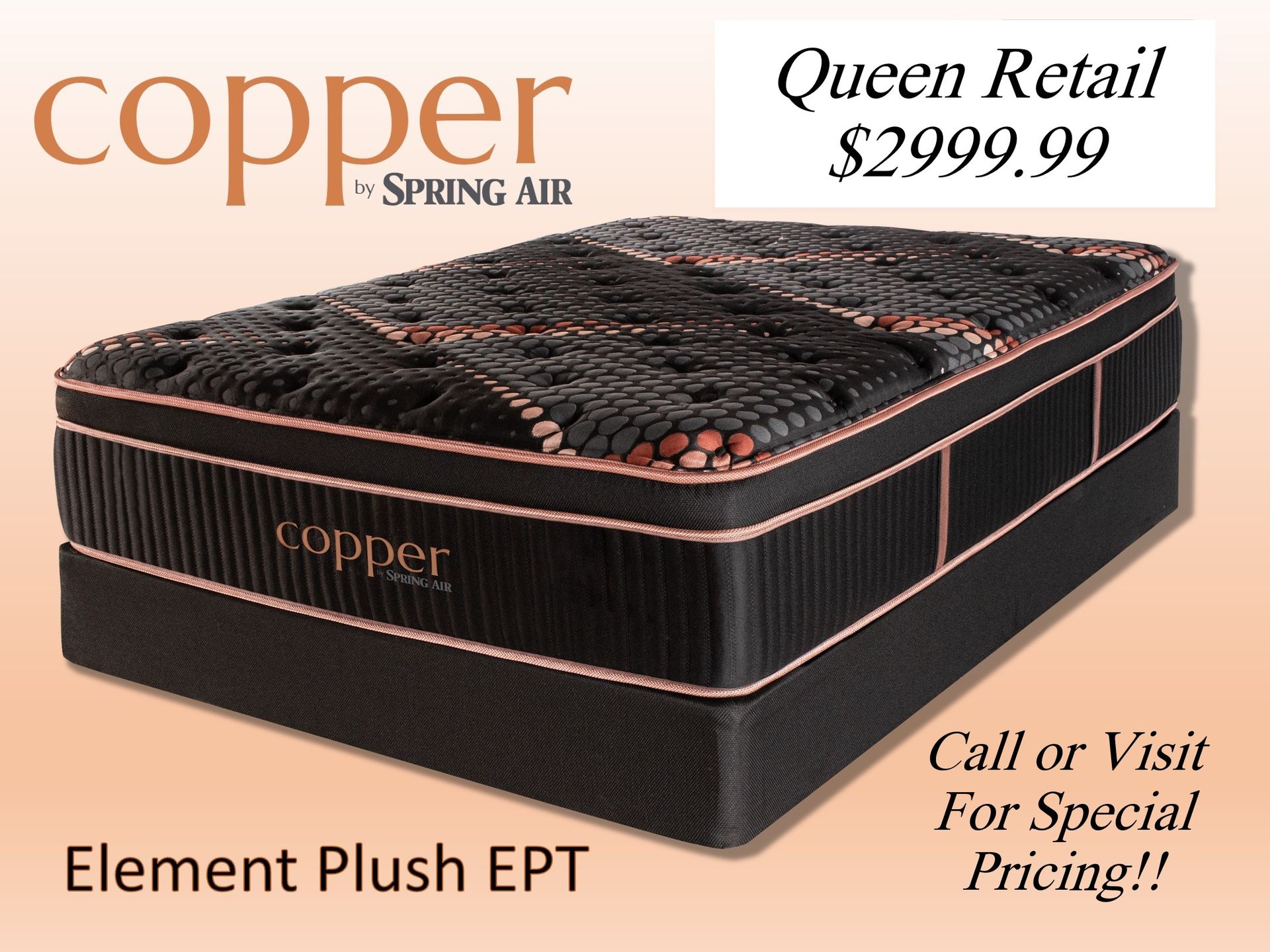 Copper Super Euro Top Spring Air Mattress | Eden, NC | Eden Mattress and Furniture