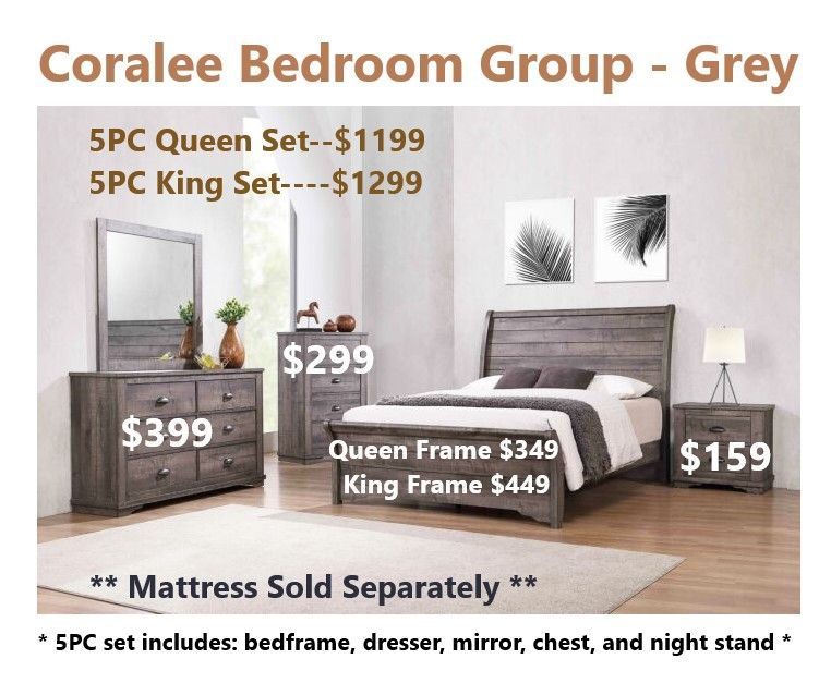 Walnut Bedroom Set | Eden, NC | Eden Mattress and Furniture