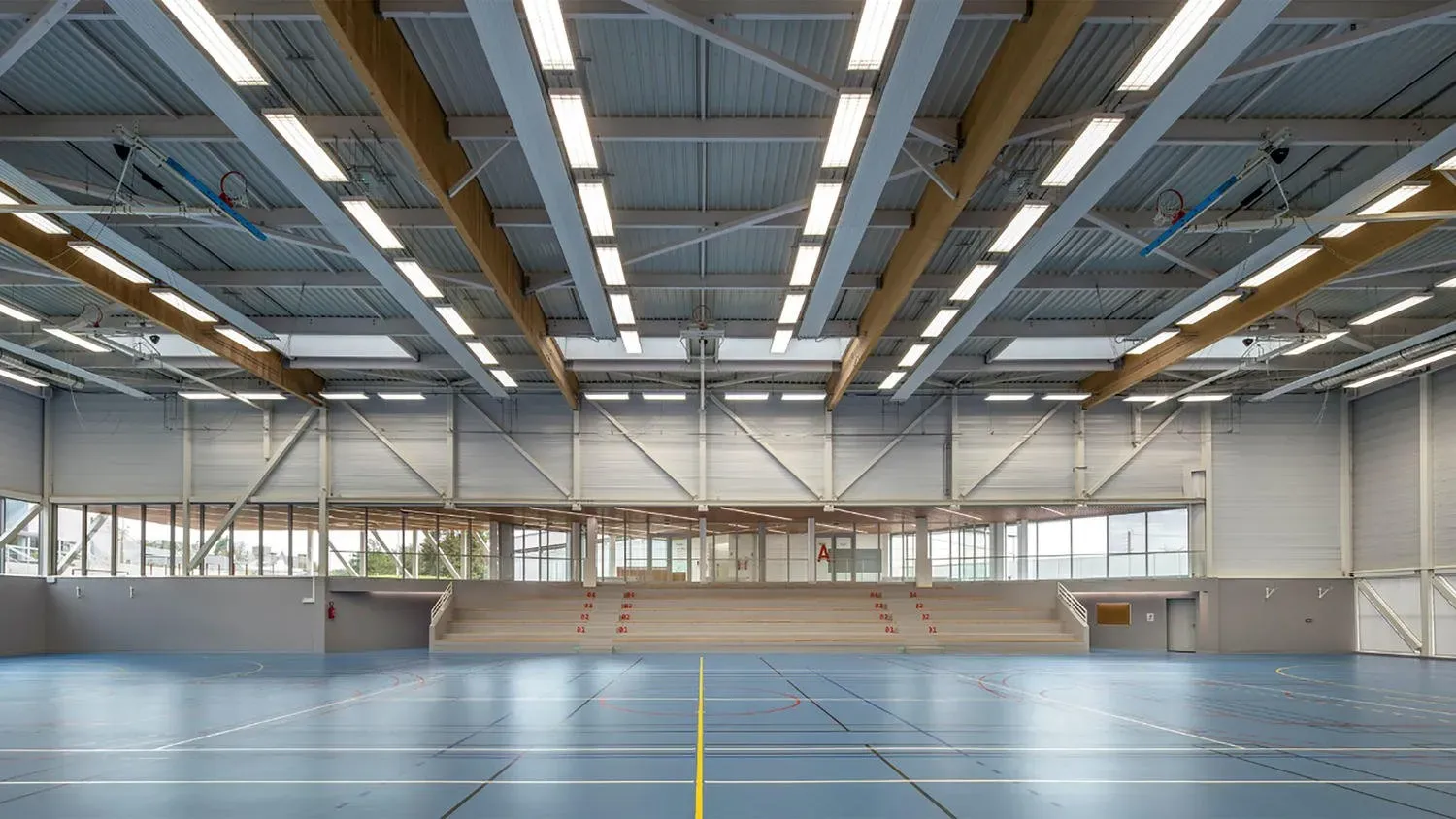 Yellow Basketball Floor - Flooring in Alice Springs, NT