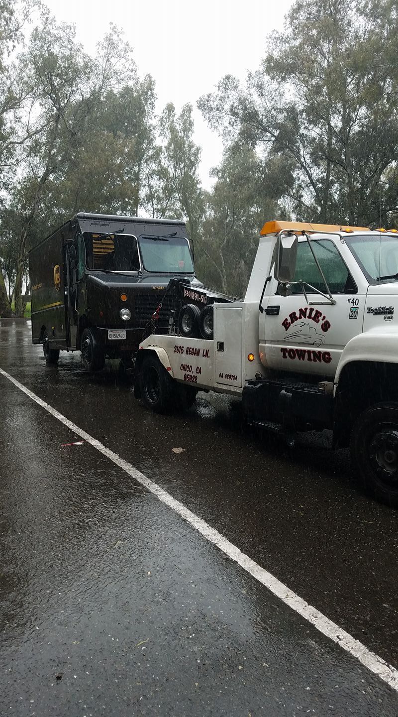 Towing Courier Truck — Chico, CA — Ernie’s Towing