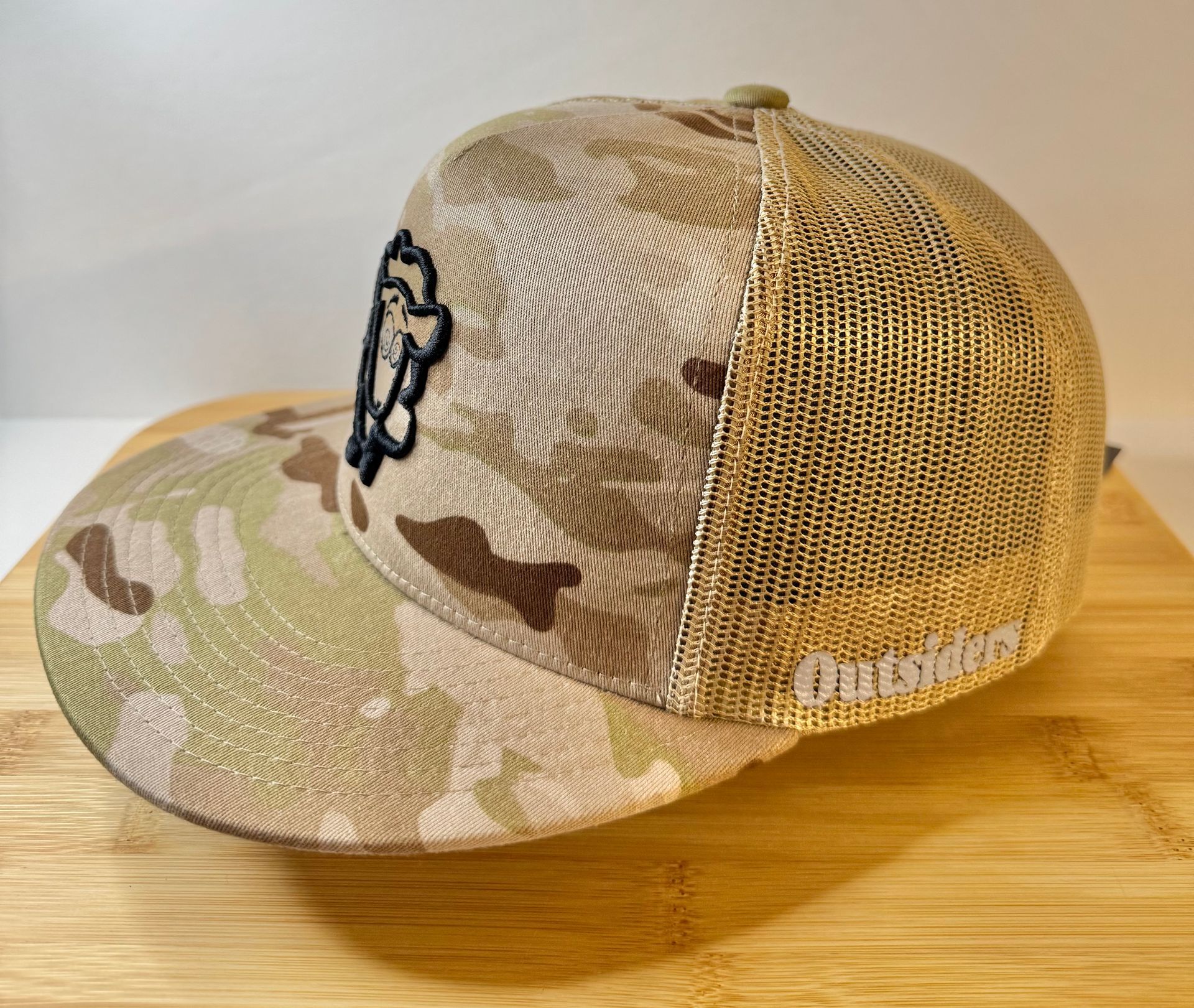 Desert Camo Flat Bill (Black Stitch)