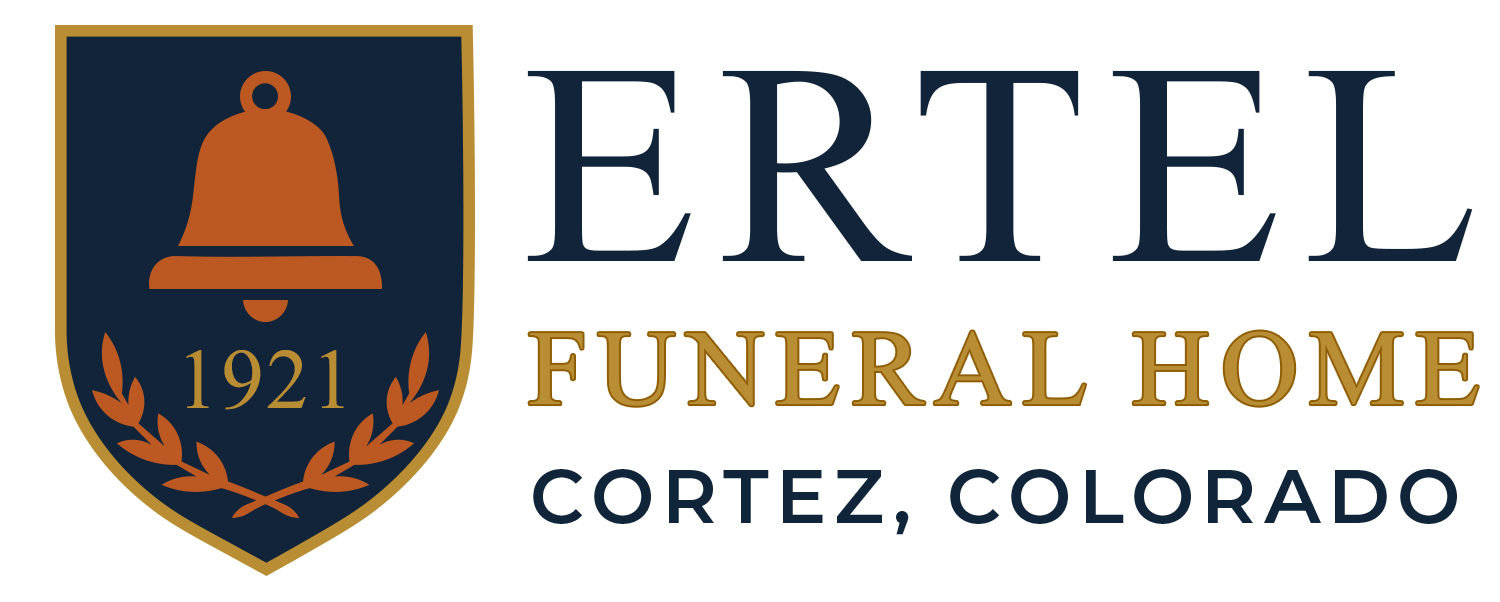 The logo for sample funeral home is shown on a white background.