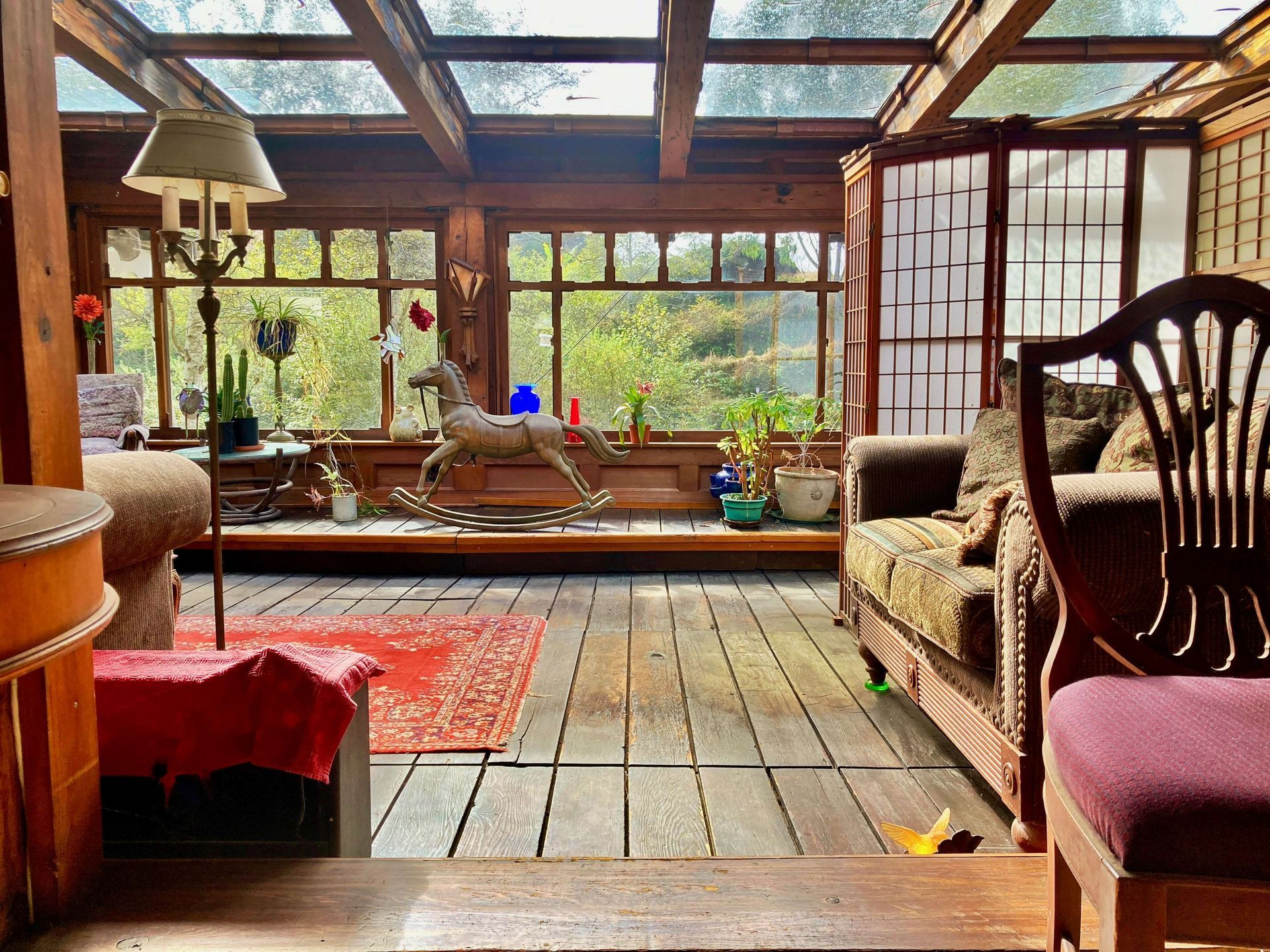 Inside the Carriage Barn at Howard Creek Ranch.