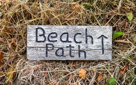 Private access to the beach at the Howard Creek Ranch getaway on the Mendocino Coast.