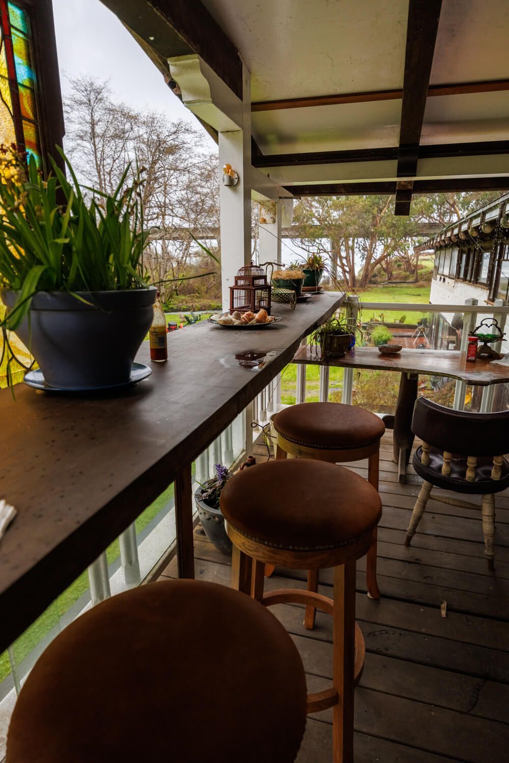 View of the ocean from the Carriage Barn.