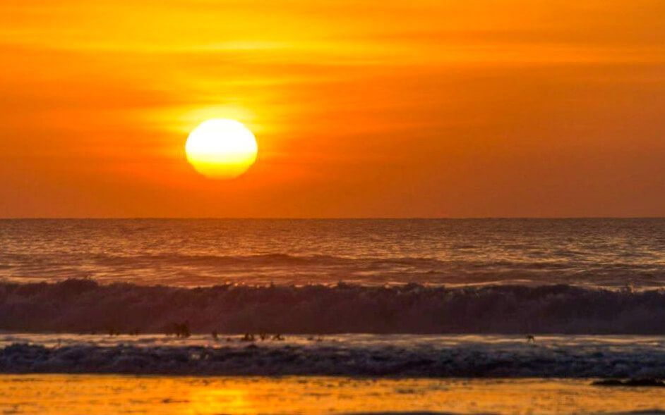 Sunset at the Howard Creek Ranch Inn.
