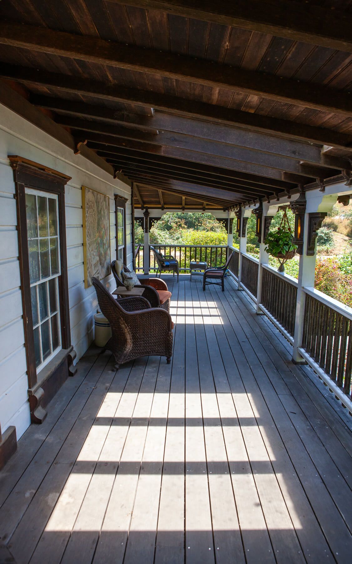 The Lucy Room getaway at the Howard Creek Ranch on the Mendocino Coast.