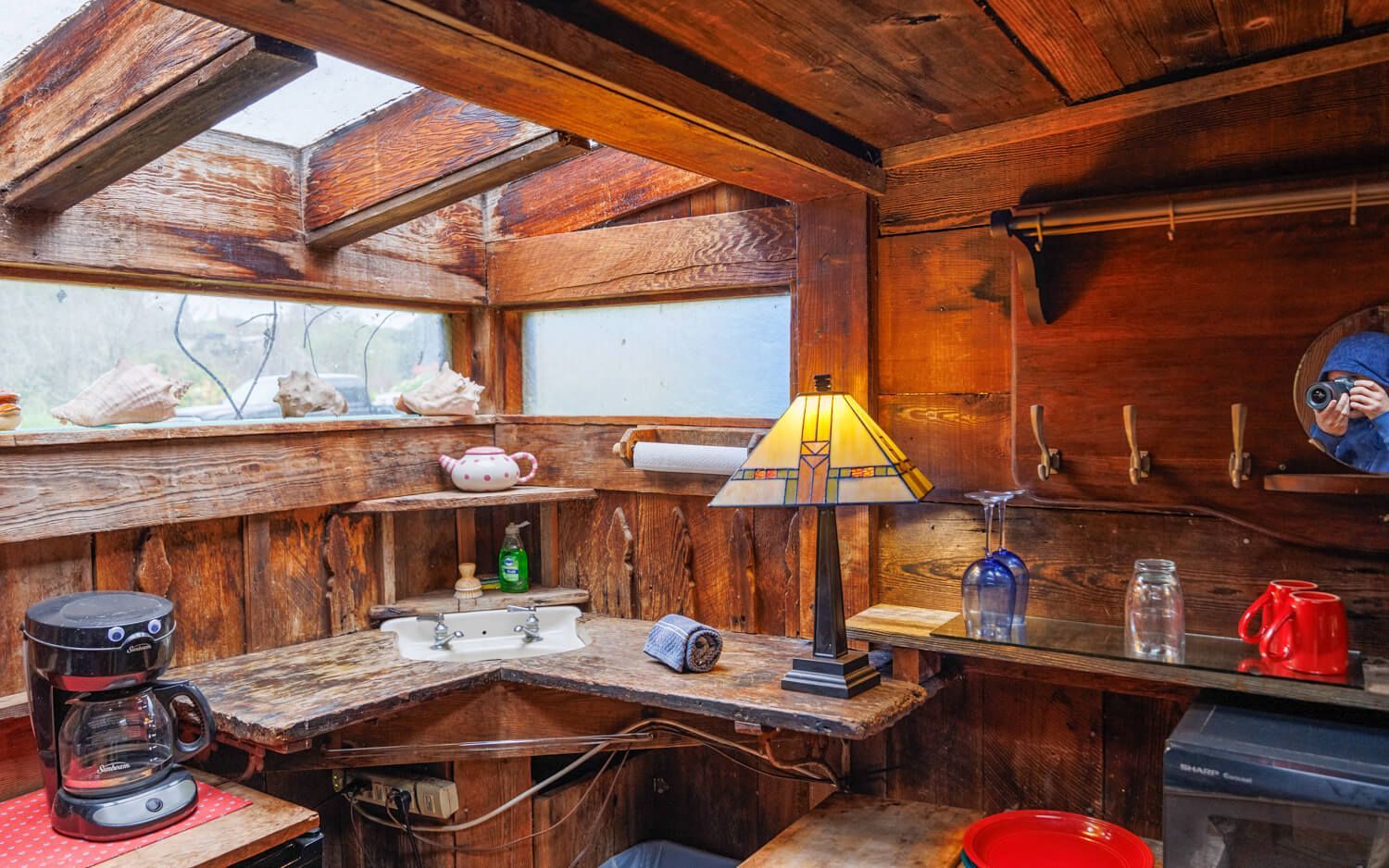 The Meadow Cabin getaway at the Howard Creek Ranch on the Mendocino Coast.