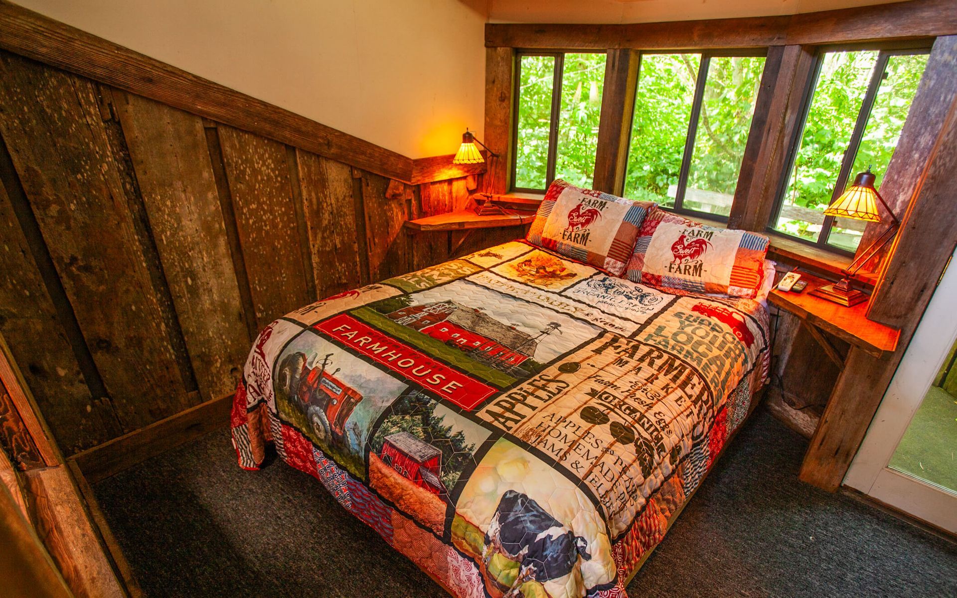 The Meadow Cabin getaway at the Howard Creek Ranch on the Mendocino Coast.